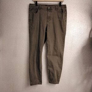 Monkey Ride Olive Green Jeans  Size 1XL